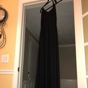 Black maxi dress